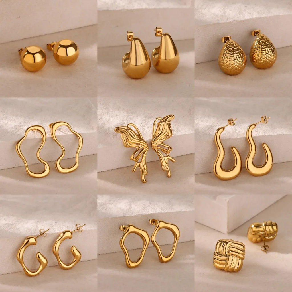 Butterfly Water drop Shape Earrings