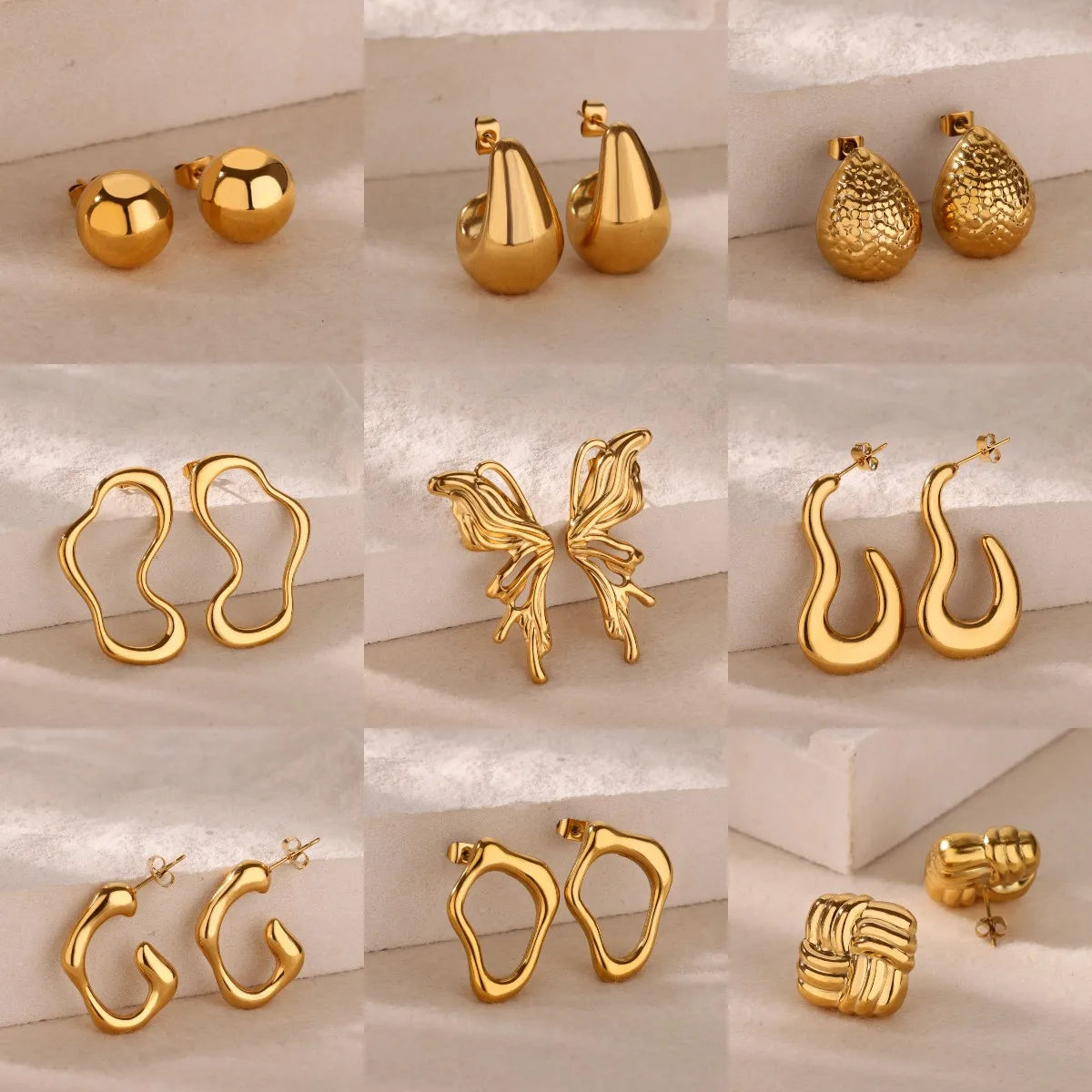 Butterfly Water drop Shape Earrings