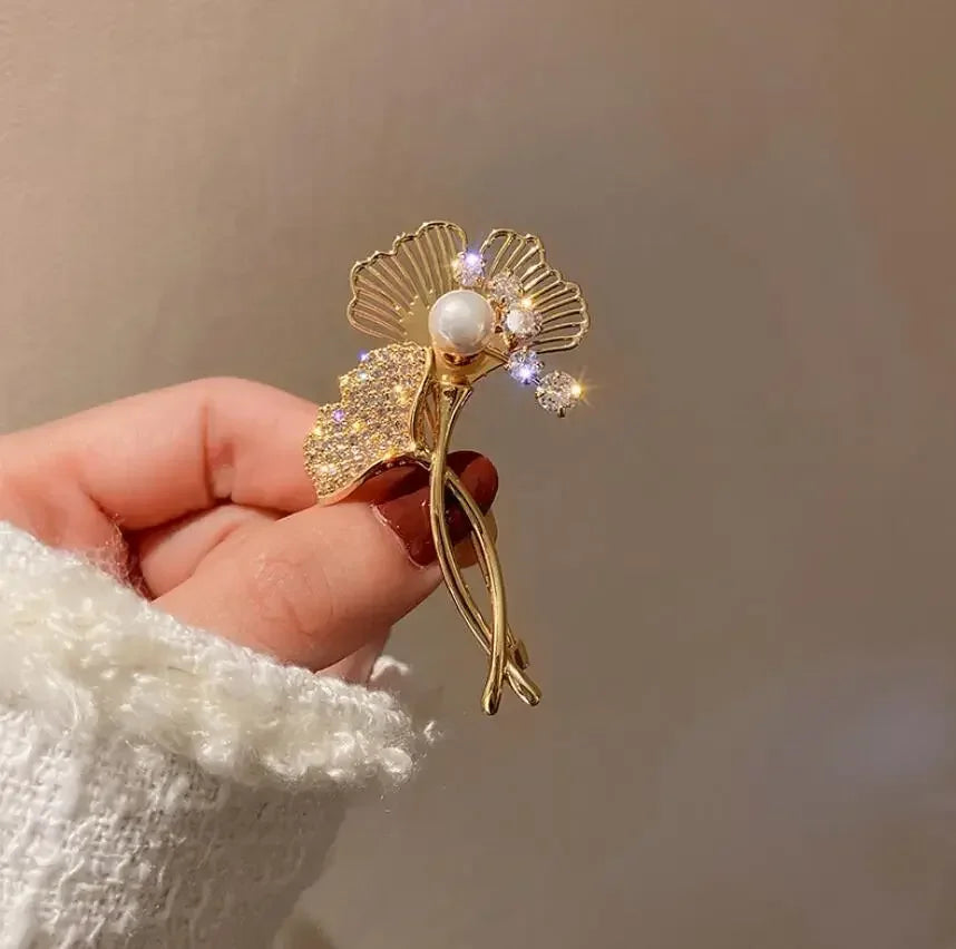 Vintage Crystal Brooches Creative Animal, Flowers