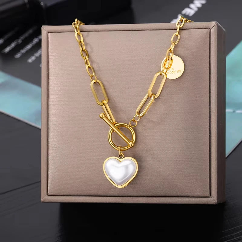 Punk Heart Pendant Necklaces