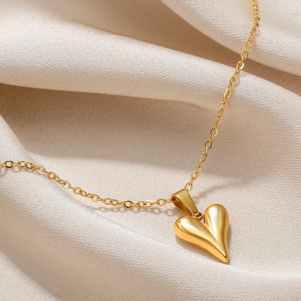 Punk Heart Pendant Necklaces