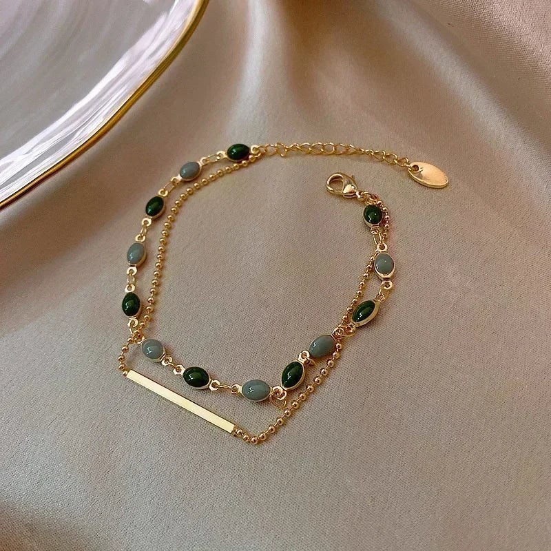 Opal Tulip Zircon Stones Bracelet