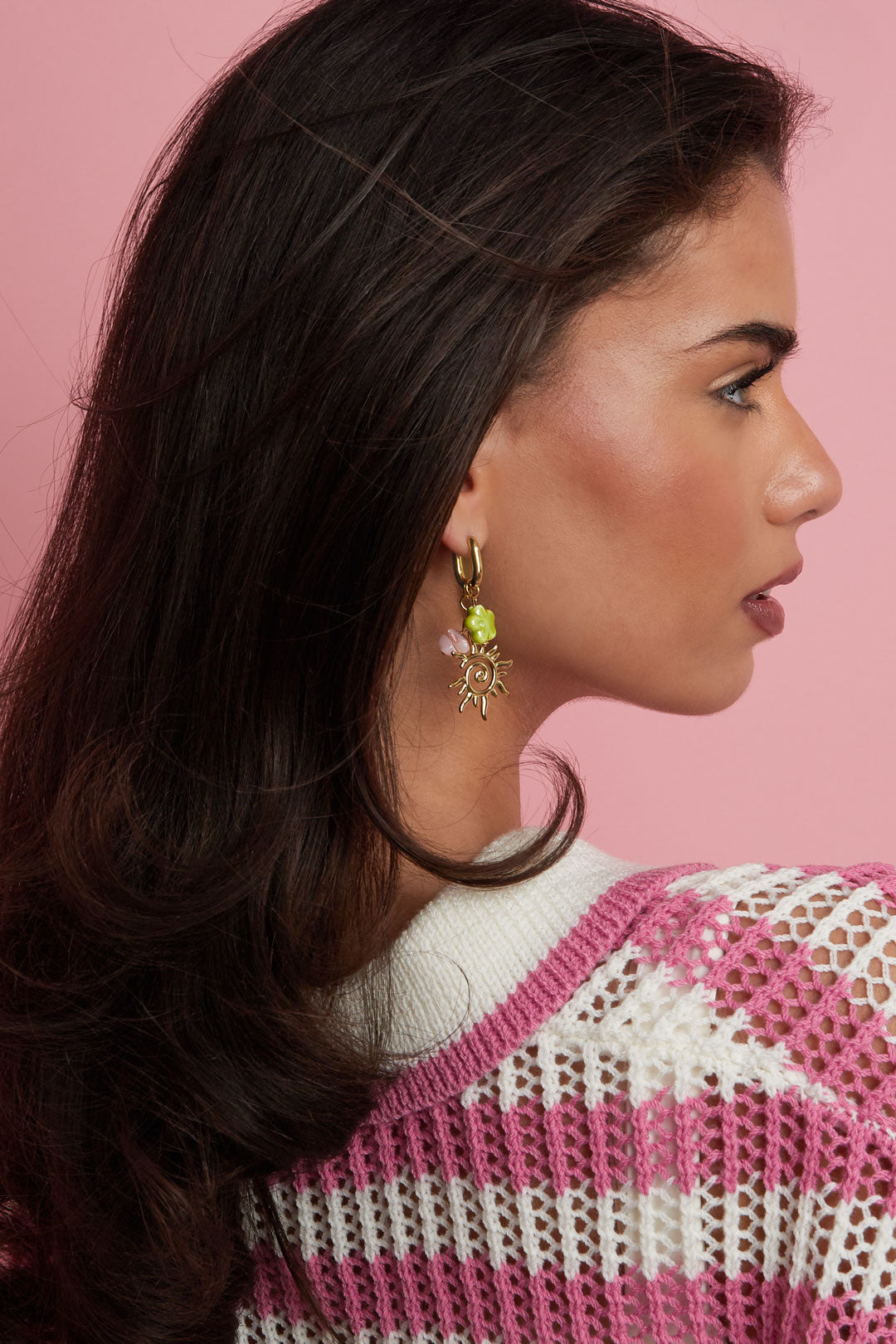 Stainless Steel Drop Earrings Flower Casual Holiday/Beach Romantic Series Women's jewelry