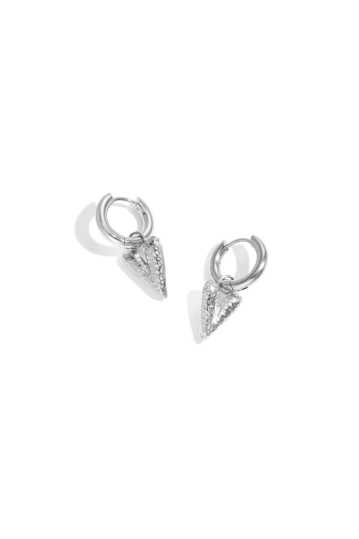 Stainless Steel Drop Earrings Heart Casual Daily Simple Series Women's jewelry